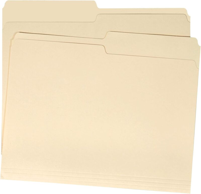 File Folders, 1/2 Tab, 36-Pack, Letter (8.5" x 11"), Manila - Image 2